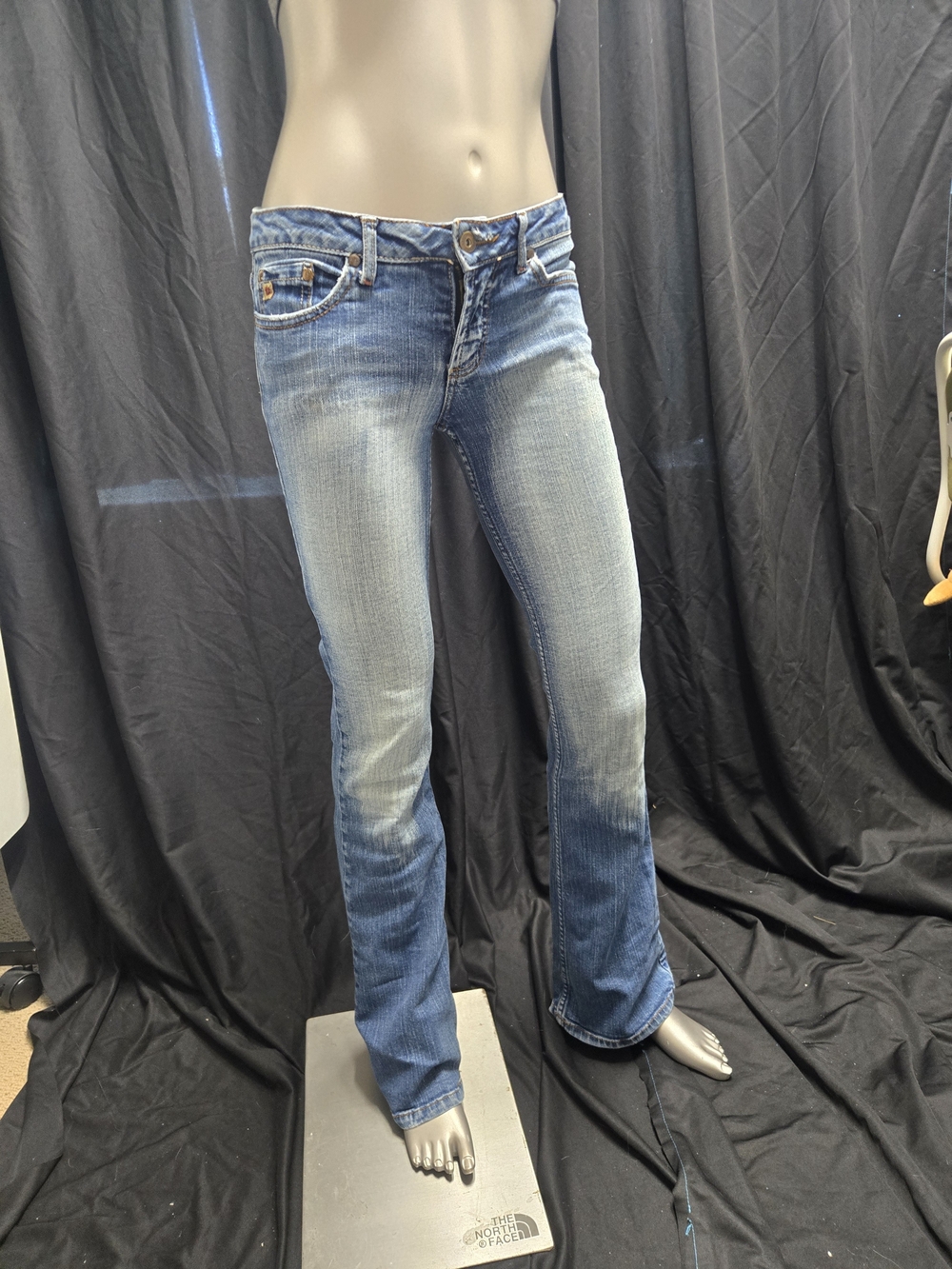 Paris Blues Women's Light to Medium Blue Bootcut Jeans